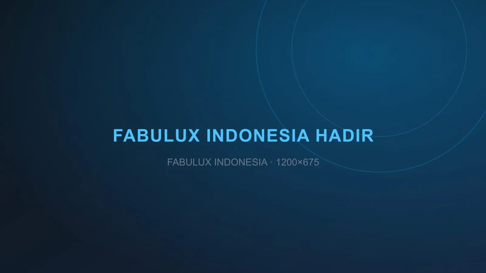 Ilustrasi peluncuran Fabulux Indonesia dengan latar layar LED menyala
